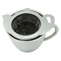 Colador de té de acero inoxidable con plato s/s